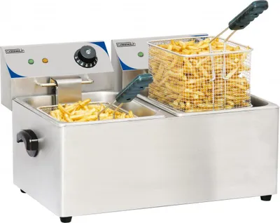 Image de Friteuse électrique 2x4l 4000w - Casselin - CFE42 -