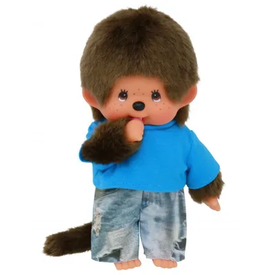 Obrázok produktu pre Monchhichi chlapec s džínsami 20cm, Sekiguchi SEKIGUCHI