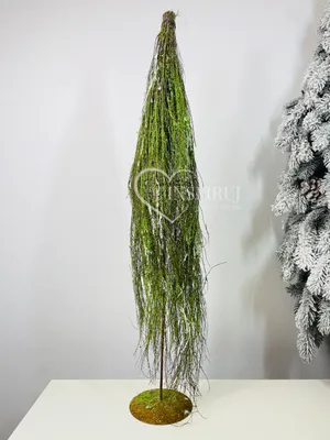 Obrázok produktu pre Umelý vianočný stromček na kovovom stojane z vŕbových vetvičiek, 80 cm