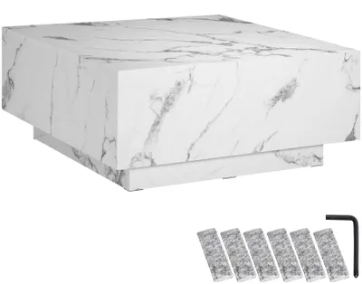 Produktbild von tectake® Couchtisch Lasley inkl. Bodenschoner, Belastbarkeit 45 kg