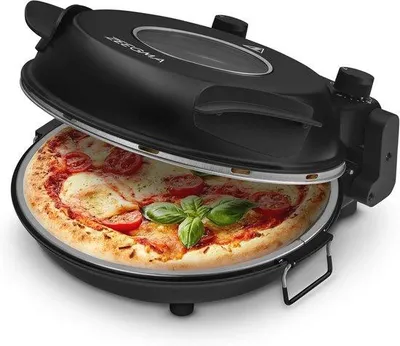 Immagine prodotto di Forno elettrico per pizza da 1200 W con pietra in Vetroceramica da 30 cm per una cottura rapida