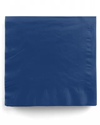 Produktbild von 20 St. marineblaue Papierservietten als maritime Tischdekoration für Party & Event