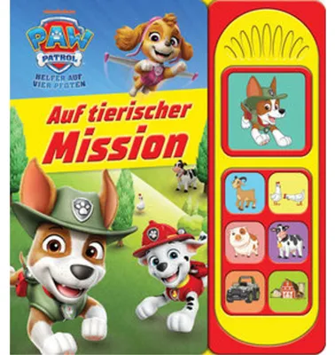 Produktbild von PAW Patrol - Auf tierischer Mission - Soundbuch - Pappbilderbuch mit 7 Geräuschen