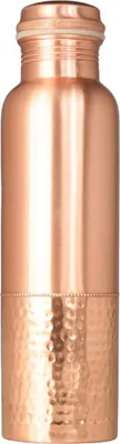 Image de Bouteille en cuivre Gisane DECOR 950 ml, fabriquée à la main