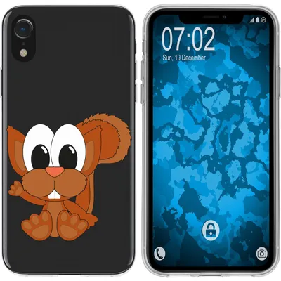 Produktbild von PhoneNatic Case kompatibel mit Apple iPhone Xr Silikon-Hülle Cutiemals M8