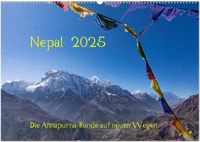 Produktbild von NEPAL - rund um die Annapurna (Wandkalender 2025 DIN A2 quer), CALVENDO Monatskalender