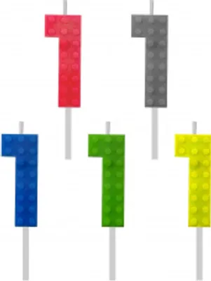Image de Blocs de bougies d'anniversaire, Cyrra 1, hauteur 5,5 cm