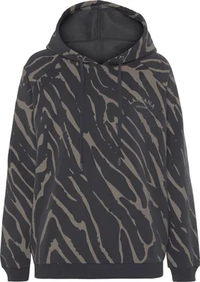 Produktbild von LASCANA Kapuzensweatshirt dunkelgrau-taupe Größe 44/46