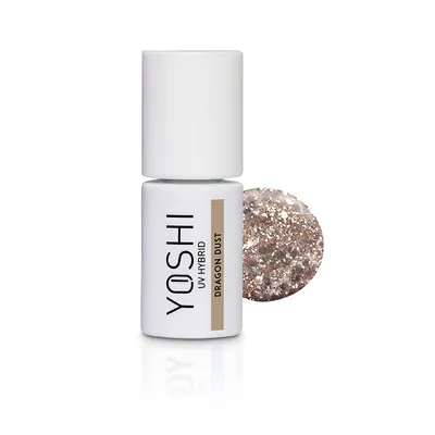 Produktbild von Yoshi | Hybrid-Nagellack - 109 Dragon Dust - Hybrid-Gellack - Hybridlack - UV LED - 6ml - Profi Qualität - Gold