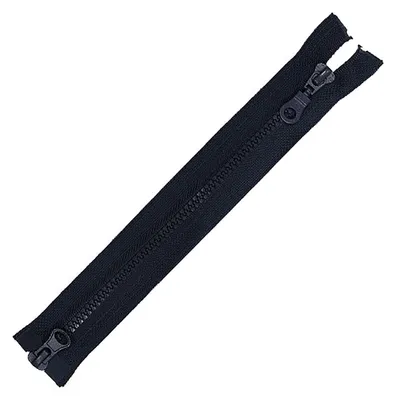 Produktbild von 2-Wege Reißverschluss Profil 5mm teilbar für Mäntel Jacken Größenwahl, Größe:75cm, Farbe:marineblau