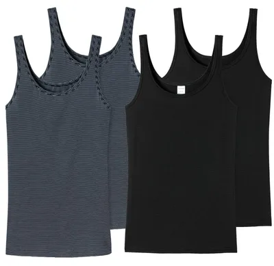 Produktbild von SCHIESSER Damen Unterhemden | Modal Essentials | 4er Pack | 8214