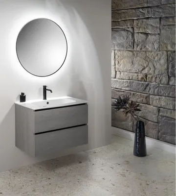 Immagine prodotto di Sapho Sanovit Piedra - Lavabo 71x47 cm, con sfioratore, foro per rubinetto, bianco 43071