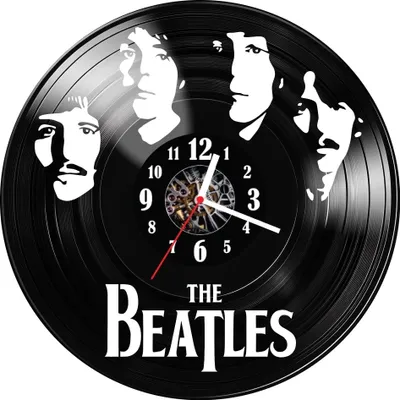Zdjęcie produktu dla Zegar ścienny z płyty winylowej The Beatles 11.14