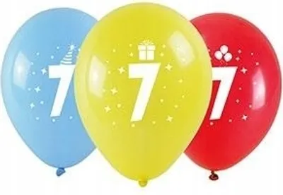 Zdjęcie produktu dla Balony Z Nadrukiem 7 28Cm 3Szt
