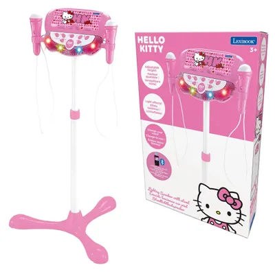 Produktbild von Hello Kitty, Bluetooth-Lautsprecherständer, 2 Mikrofone, Rosa