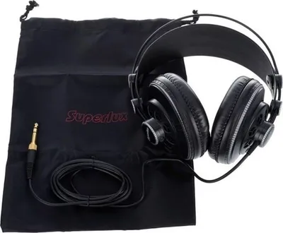 Produktbild von Superlux HD681B, Ohrumschließend, Verkabelt, 10 - 30000 Hz, 98 dB, 2,5 m, Schwarz