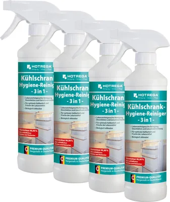 Produktbild von HOTREGA Kühlschrank Hygiene Reiniger 3in1 500ml - zur Reinigung und Desinfektion