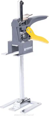 A studio shot of a manual lift for furniture.