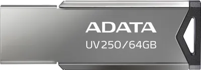 Zdjęcie produktu dla ADATA UV250, 64 GB, 5,6 g, Srebrny
