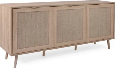Obrázek produktu pro Příborník se 3 dvířky L150 cm - potisk ratanu - Bali