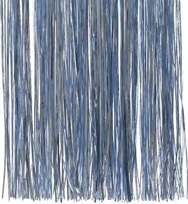 Produktbild von Glänzendes Dekorationslametta Hellblau 40x50cm, Fransenbreite ca. 1 mm