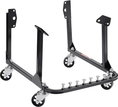 Produktbild von Motorständer Motorhebebühne 340kg - Hochleistungsstahl mit 4 Lenkrollen - Schwerlast Motorhalterung