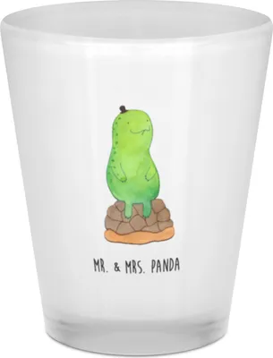 Produktbild von Mr. & Mrs. Panda Shot Glas Schildkröte Pause - Transparent - Geschenk, sitzen, Likörglas, Stamper, Entspannen, Panzer, Achtsamkeit, Achtsam, Pinnchen, Schnapsglas