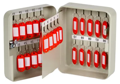 Produktbild von OfficeForce® Schlüsselkasten für bis zu 30 Schlüssel, abschließbar