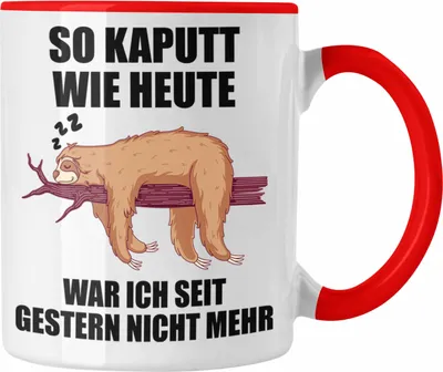 Produktbild von Trendation - Lustige Tassen mit Sprüchen Arbeitskollege Geschenk Kollege Mitarbeiter Geschenkidee (Rot)