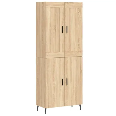 Image de Buffet haut Chêne sonoma 69,5x34x180 cm Bois d'ingénierie