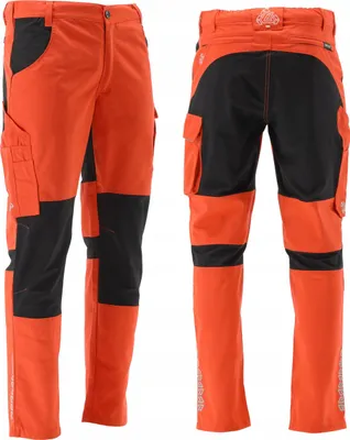 Zdjęcie produktu dla Spodnie robocze SERWAL 4-Way STRETCH pomarańczowe/czarne rozmiar XXXL