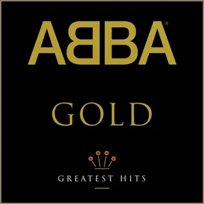 Album cover art for ABBA Gold: Greatest Hits.