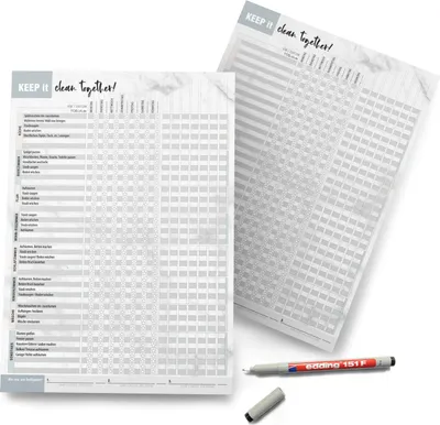 Produktbild von Haushaltsplaner abwischbar inkl. Stift DIN A4