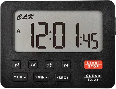 Produktbild von Digitale Kaffeemaschinenzug-Wecker - 4-Kanal - schwarz - multifunktional