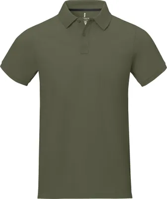 Imagen del producto de Camiseta polo Elevate para hombre, modelo Calgary, de manga corta, talla L, color verde claro