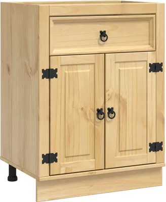 Produktbild von vidaXL Schrank SKI Honigbraun 60 x 46 x 81,5 cm Massives Kiefernholz