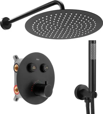Produktbild von Rea Duschgarnitur Lungo Termostat Black
