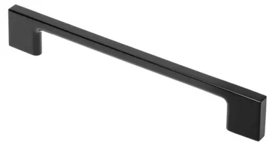 Produktbild von Möbelgriff UZ-819 Schwarz Matt - LA 320mm - XL Design Bügelgriff - Industrial und Loft Stil - aus ZnAl - für breite Schubladen und Schränke - 353mm