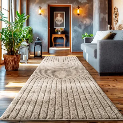 Zdjęcie produktu dla Homebyhome Dywan z Wysokim W?osiem do Salonu Skandynawski Styl Boho Efekt 3D Shaggy Mi?kki Puszysty i Przytulny, Rozmiar: 80x250 cm