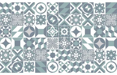 Produktbild von Dekorative Möbelaufkleber – 60 authentische Zementfliesen-Möbelaufkleber von Anaisah – 60 Aufkleber 10 x 10 cm