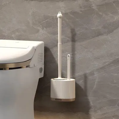 Produktbild von Lichtkristalwandtoiletborstel, crèmekleur, luxe badkamerreinigung, wandmontage
