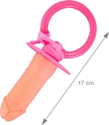Produktbild von Riesenschnuller längliche Formform Scherzartikel 17 cm - Einheitsgröße