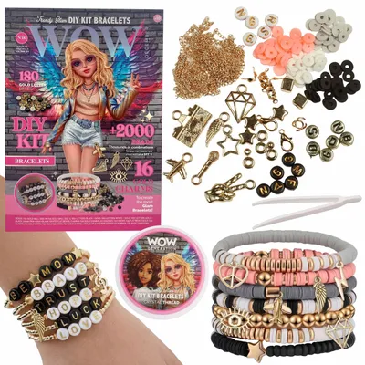 Produktbild von WOW Generation Großes Armband Bastelset für Mädchen, über 2000 Teile