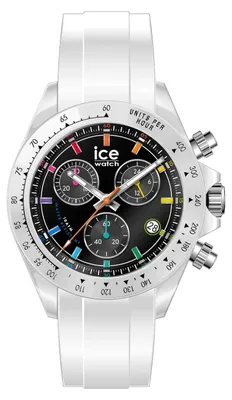 Produktbild von Ice-Watch 025631 Herrenuhr Chronograph Bewatch Weiß Chromatic