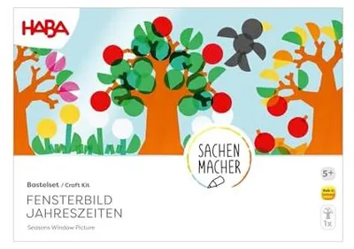 Produktbild von HABA Bastelset - Fensterbild Jahreszeiten