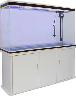 Produktbild von Aquarium Komplettset Heimaquarium Fische  mit Unterschrank Weiß