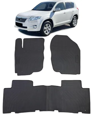 Productafbeelding van Premium rubberen vloermatten, voor en achter, voor Toyota RAV4 A3, bouwjaar 2005-2013