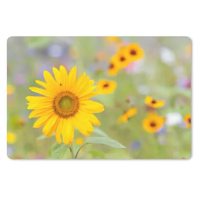 Produktbild von MuchoWow® Mauspad Mousepad Blumen - Sonnenblume - Gelb 27x18 cm - Mousepads - Maus Mat - Pad - Mausunterlage - Büroartikel - Desk Matten