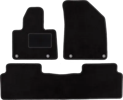 Produktbild von Schwarze Veloursmatten für: Citroen C5 III X7 Liftback, Limousine, Kombi, Tourer (2008-2017)