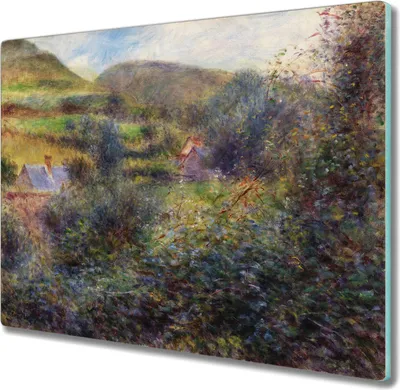 Produktbild von Coloray Hackbrett Herdabdeckplatte 60x52 cm Küchenbrett Kochplattenabdeckung Schneidebrett - Walddorf Häuser